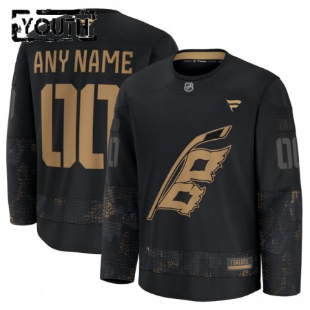Lapsille NHL Carolina Hurricanes Pelipaita Custom Fanatics Military Appreciation Practice 2024-25 Musta